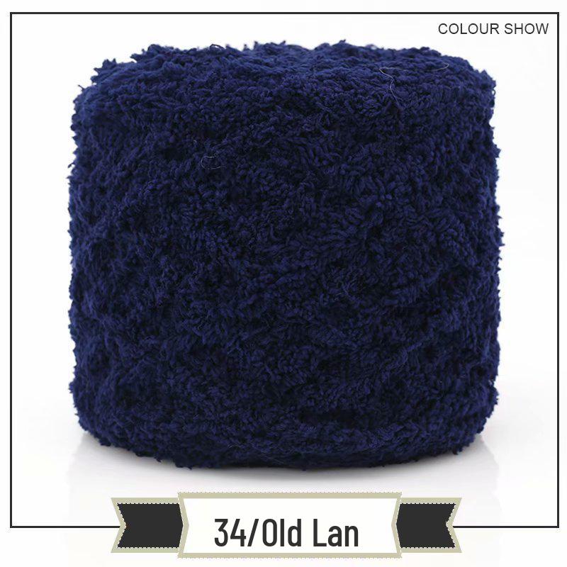 3-Strand Coral Fleece Towel Yarn - 2 Skeins for Hand-Knitted Children's Bag, Shoes, Hat, Scarf, Coat - Free Shipping