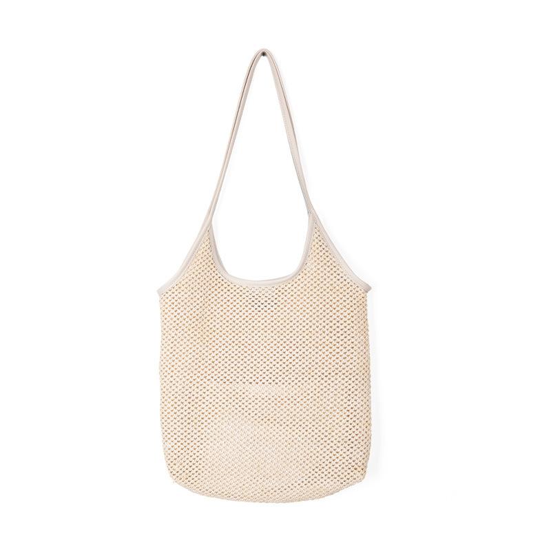 Летняя Новая Плетеная Сумка Креативная Модная Сумка Через Плечо Трава Плетеная Большая Вместимость Сумка-Ведро Сумка Для Рук Модная Универсальная