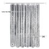 Waterproof Mildew-Resistant PEVA Shower Curtain with No-Drill Telescopic Rod for Bathroom Partition