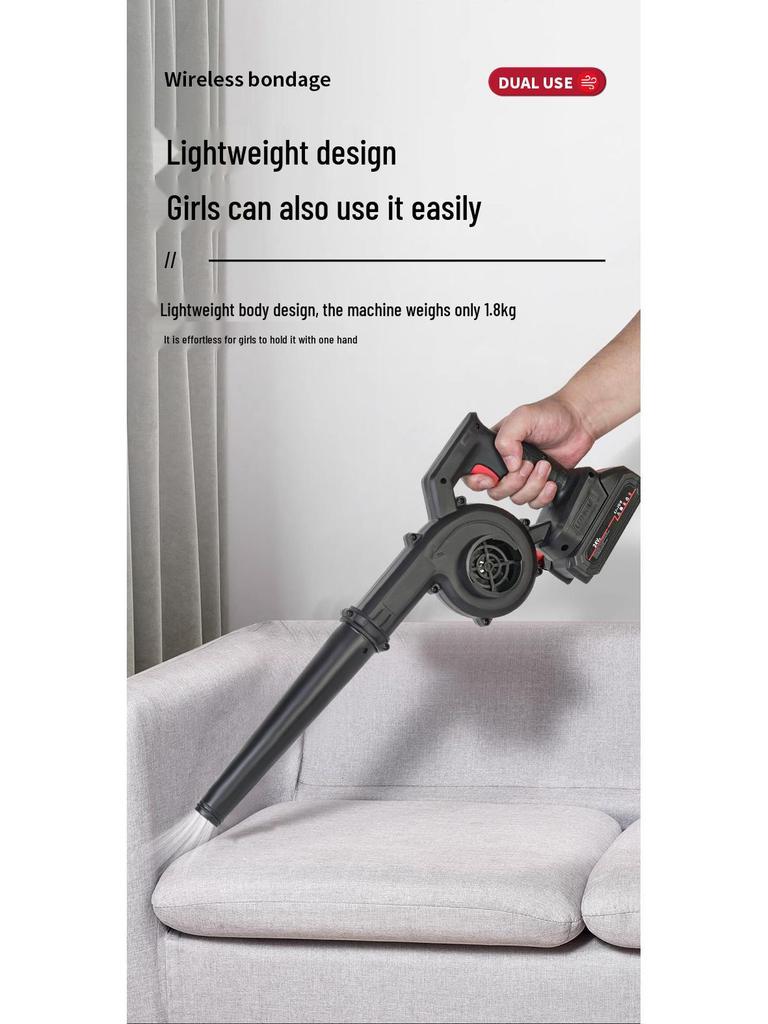 Portable Dual-Purpose Blower: Outdoor Barbecue & Dust Cleaning, High-Power Handheld Blower with Blowing and Suction Functions