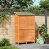 Garden Shed Brown 106 x 56 x 176.5 cm Solid Spruce Wood