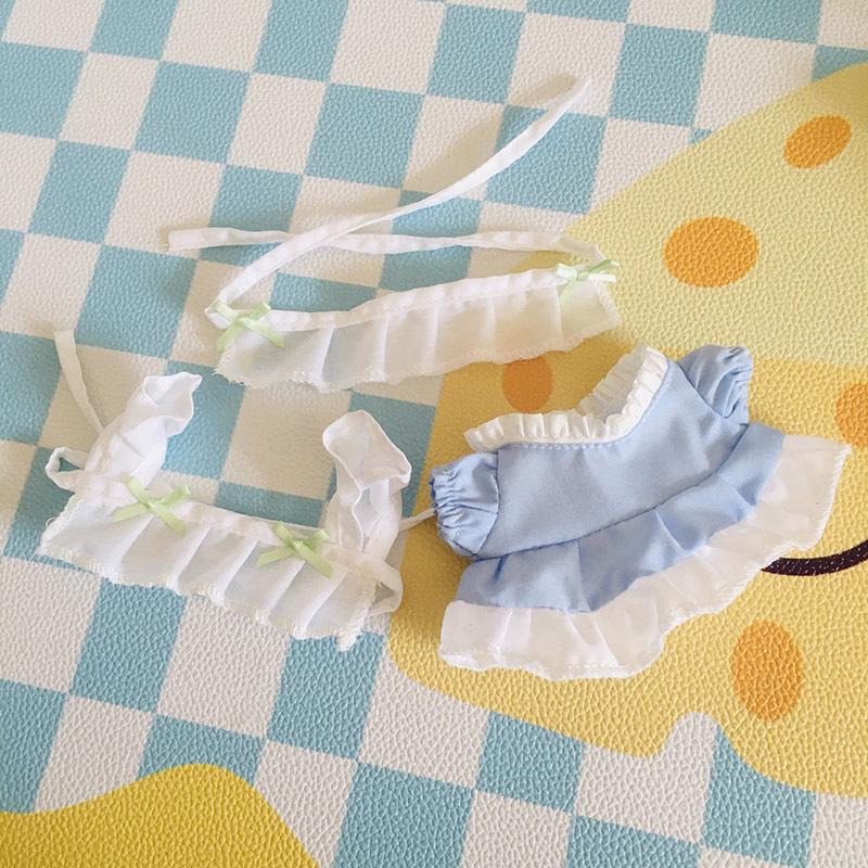 בגדי בובת קטיפה ויניל חמודה 17 ס"מ קופסה עיוורת - תליון LaBuBu שמלת אביזרים