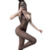 Sex underwear black silk temptation mesh clothes perspective one-piece stockings sexy open gear free sex fun neck one-piece mesh clothes