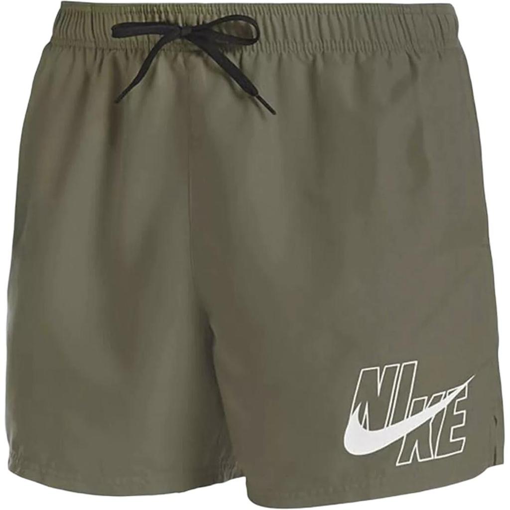 Nike Logo Lace Mid-Rise Casual Shorts Men Shorts Khaki NESSA566-240