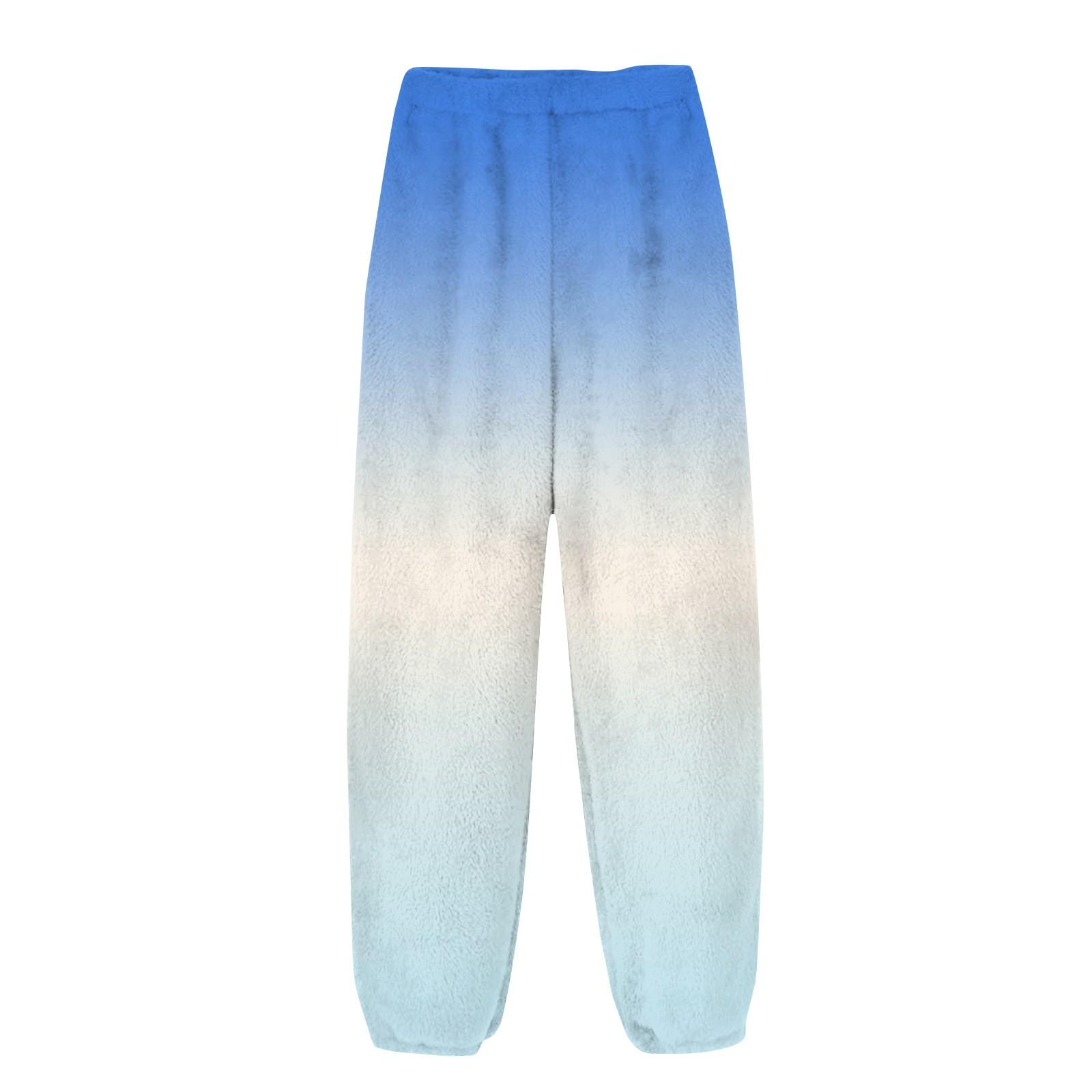 

Женские пижамные штаны Мягкие удобные пижамные штаны Женские повседневные домашние штаны Зимние S светло-синий