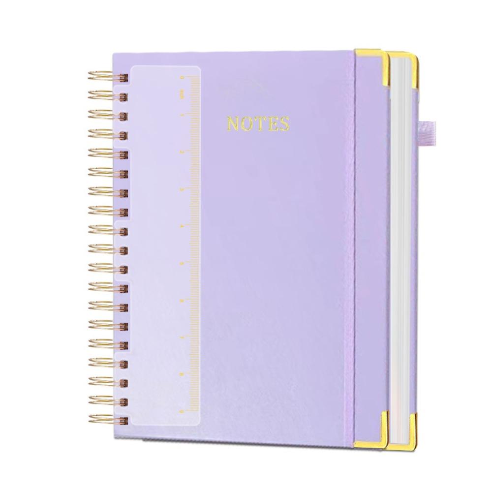 

300 Pages Business Notebook Thick Paper Paper Journal Portable Twin Coil Binding Office Use style4