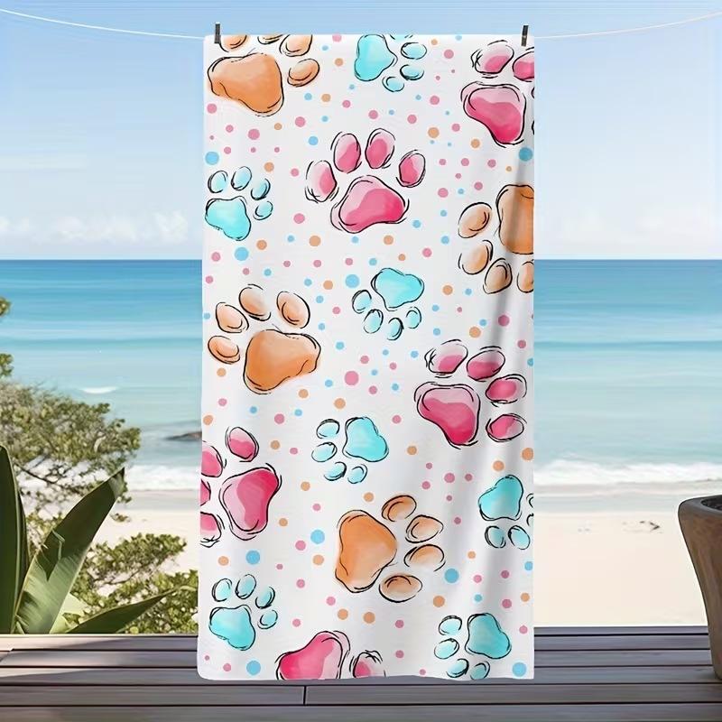 Popular Summer Beach Towel Microfiber Absorbent Beach Towel Seaside Outdoor Vacation Sports Towel