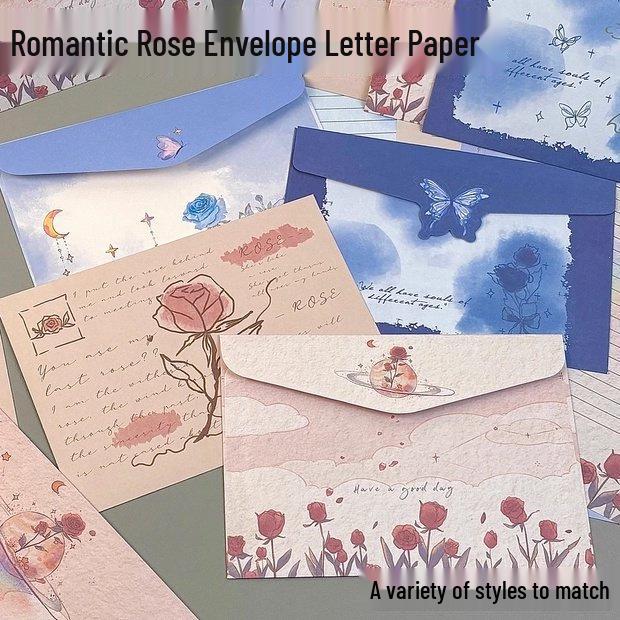 

Новое поступление: Набор конвертов и бумаги для писем высокого качества с розовым дизайном - Идеально подходит для рукописных заметок
