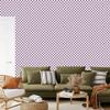 Checkerboard Wallpaper Light Gray and Purple for Living Room and Bedroom 50x1000