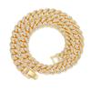 Men's Hip Hop Diamond Cuban Link Chain - Trendy Street Style Clavicle Necklace for Couples