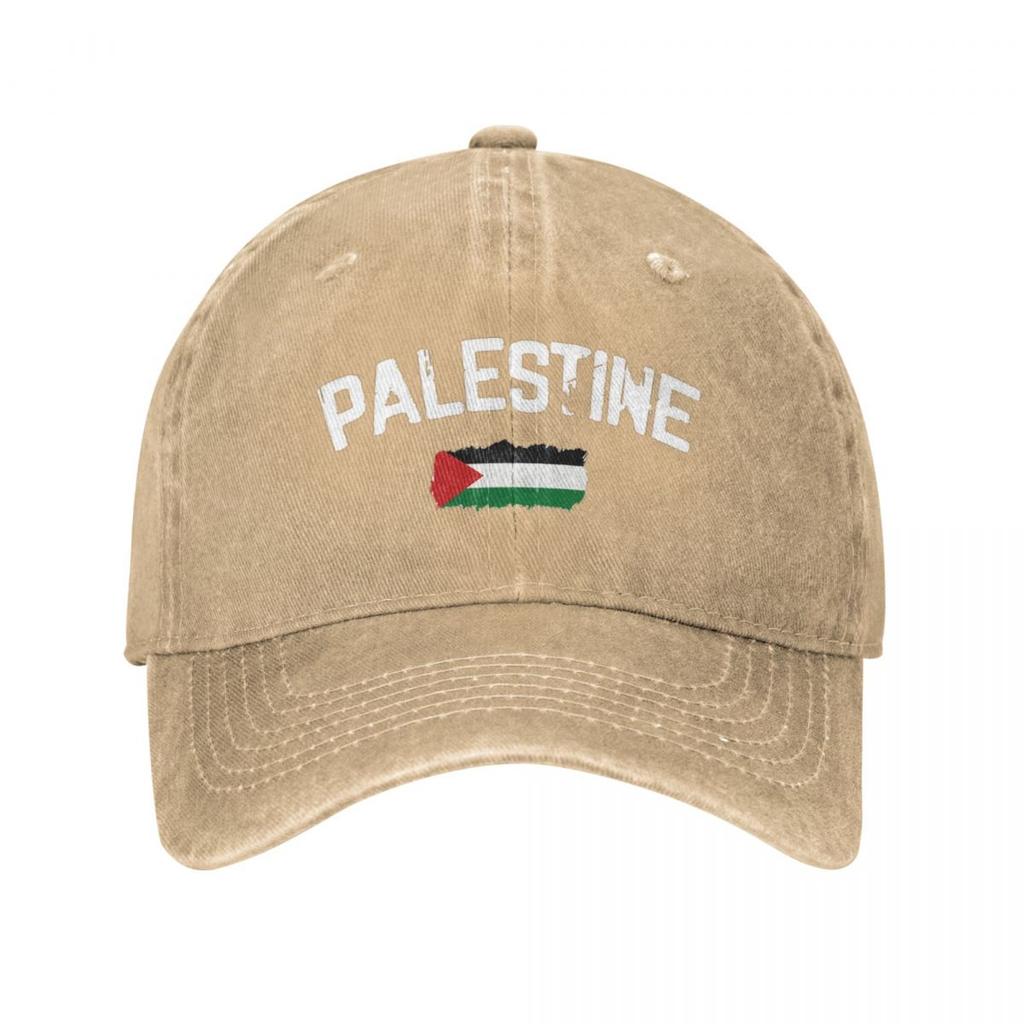 Palestine Flag Baseball Cap Classic Distressed Cotton Headwear Unisex Outdoor Summer Adjustable Hats Cap
