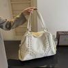 Rivet Tote Bag, Large Capacity Women's Nylon Shoulder Bag, Commuting High-end Sense, Niche Versatile Armpit Bag