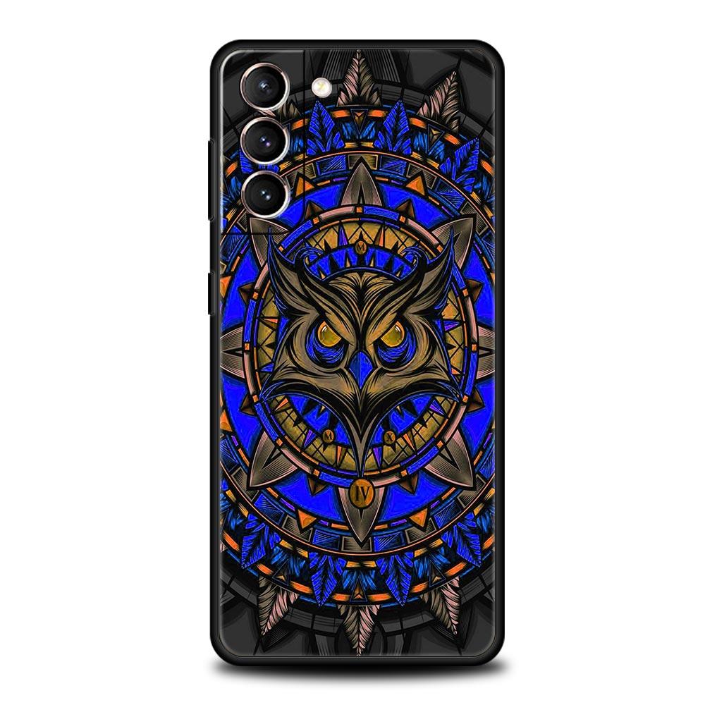 Girl Gifts Lovely Owl Phone Case For Samsung Galaxy S23 S22 Ultra S20 S21 FE 5G S10 S9 Plus S10E S8 S7 Edge Soft Pattern Cover