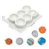 Schokoladenformen mit 6 Mulden, planetenförmige Backformen, Fondantformen, Silikon-Kuchenformen – das perfekte Geschenk für Backbegeisterte