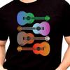 Acoustic Guitar Ukulele Player Musician Strings Concert Top Graphic T-Shirt.