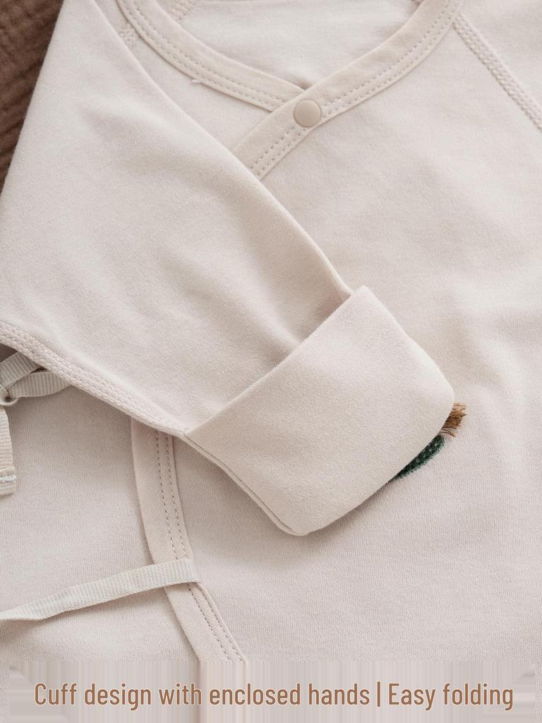 Infant Horse-Themed Long Sleeve Romper - Autumn/Winter 100 Days New Year Outfit