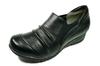 Yuriko Matsumoto Casual Town Walking Shoes, Genuine Leather (Size 23cm, Black)