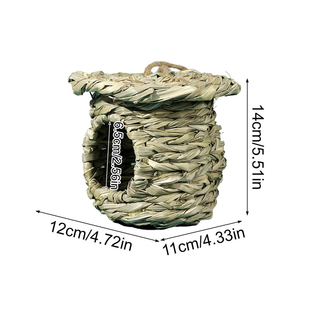 Bird House Outdoor Garden Decoration Birdhouses Hut Bird Nesting House For Sparrow Parakeet Parrot Cockatiel Finch Canary