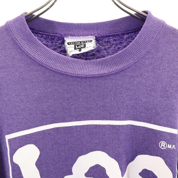 Lee 90s Old USA Made Long Sleeve Trainer L Brushed Back of Sweatshirt Men's Used