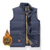 Autumn Winter Men's Waterproof Vest Jackets Sleeveless Coat Fashion Big Size Male Warm Waistcoat Fleece Vest Men Clothing