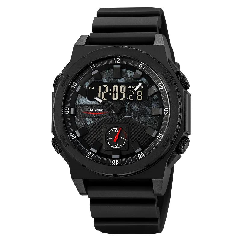 SKMEI 2355 Fashion Sport Digital Wristwatch 3Time Chronograph Outdoor Waterproof Electronic Clock Electronic Watch For Man