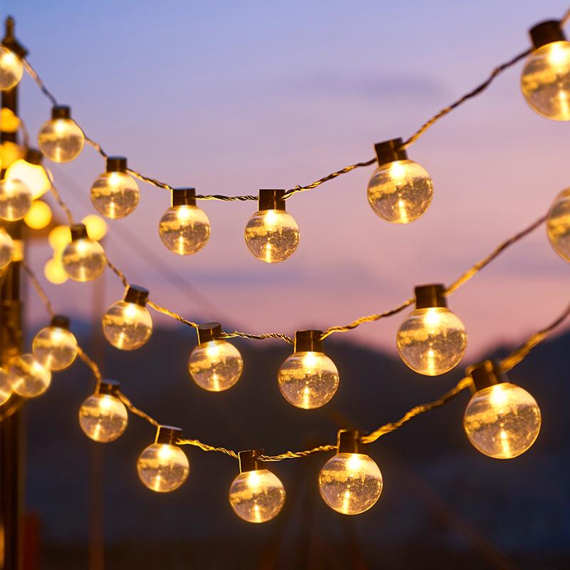 Outdoor Starry Globe Solar Lights for Tents, Markets, and Courtyards