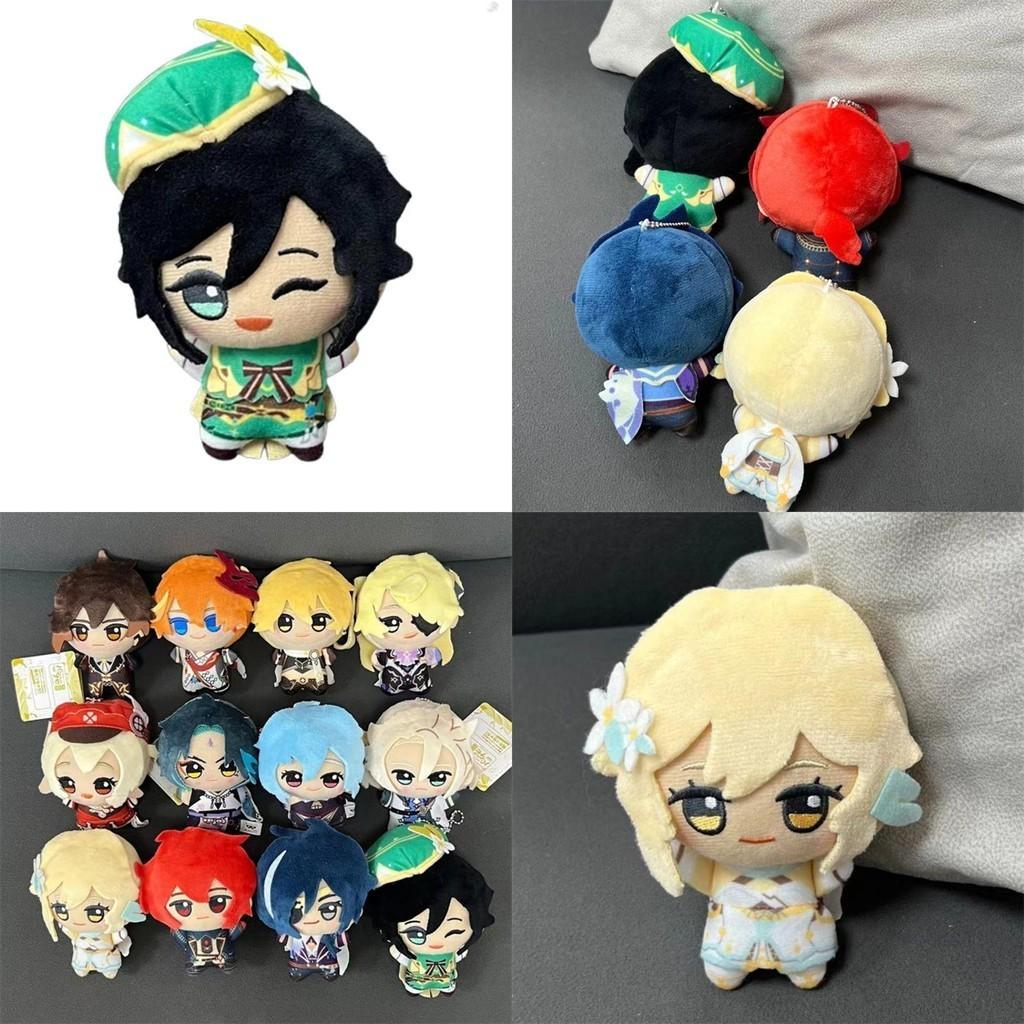 Genshin Impact Plush Doll Pendant Venti Lumine Soft Stuffed Keychain Gift