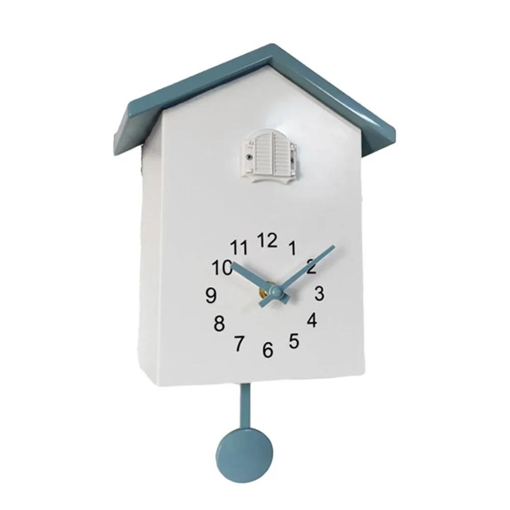 1pc Clock Kitchens Living Room Offices Room Art Wall Battery Powered Bedrooms Bird House Cuckoo Clock Decoration