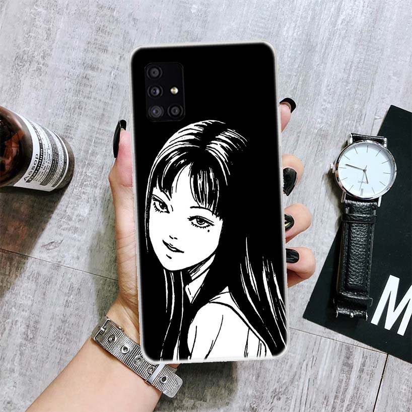

Футболки с изображением комиксов ужасов Junji Ito Tomie, чехол для телефона Samsung Galaxy A12 A22 A32 A42 A52 A72 A51 A71 5G A41 A31 A21 A02S M12 M21 M31 Samsung M12