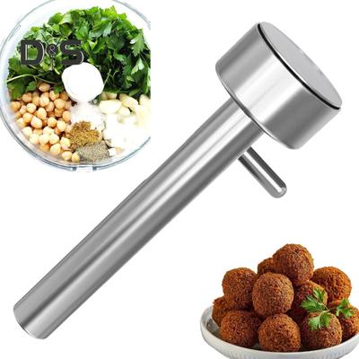 Máquina para hacer albóndigas y falafel con mango ergonómico, herramienta para hacer bolas antiadherente y resistente al óxido para dar forma y limpiar los alimentos rápidamente