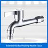 PKSUKB Extra Long Brass Wall-Mounted Washing Machine Faucet