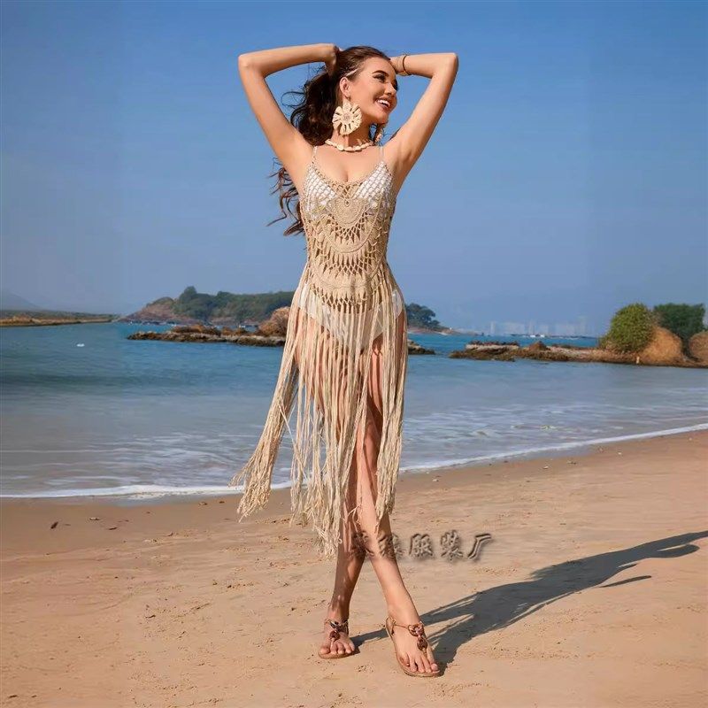 Spring and Summer Amazon New Sling Type Sexy Beach Blouse Pu