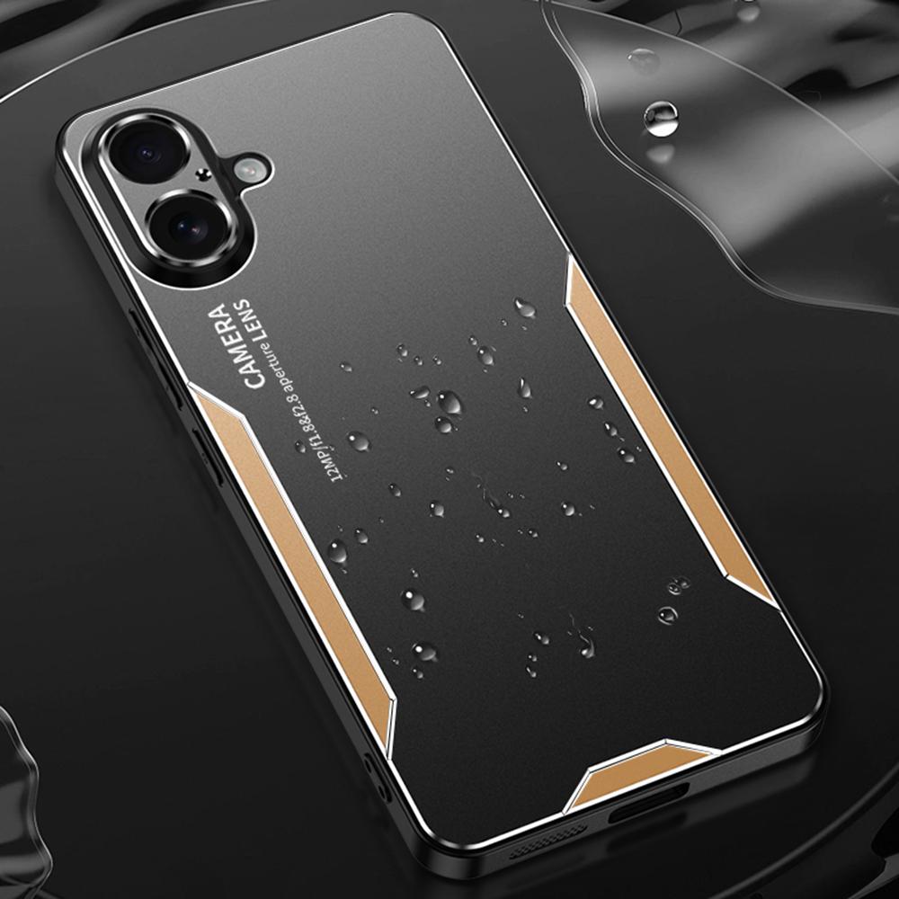 Etui na telefon iPhone 16 ze stopu aluminium, TPU, PC, tylna okładka