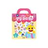Made in Korea, KC-Certified – pinkfong Baby Shark Bag Stickers (2 Designs: Birthday Party / Under the Sea) (3 Options)