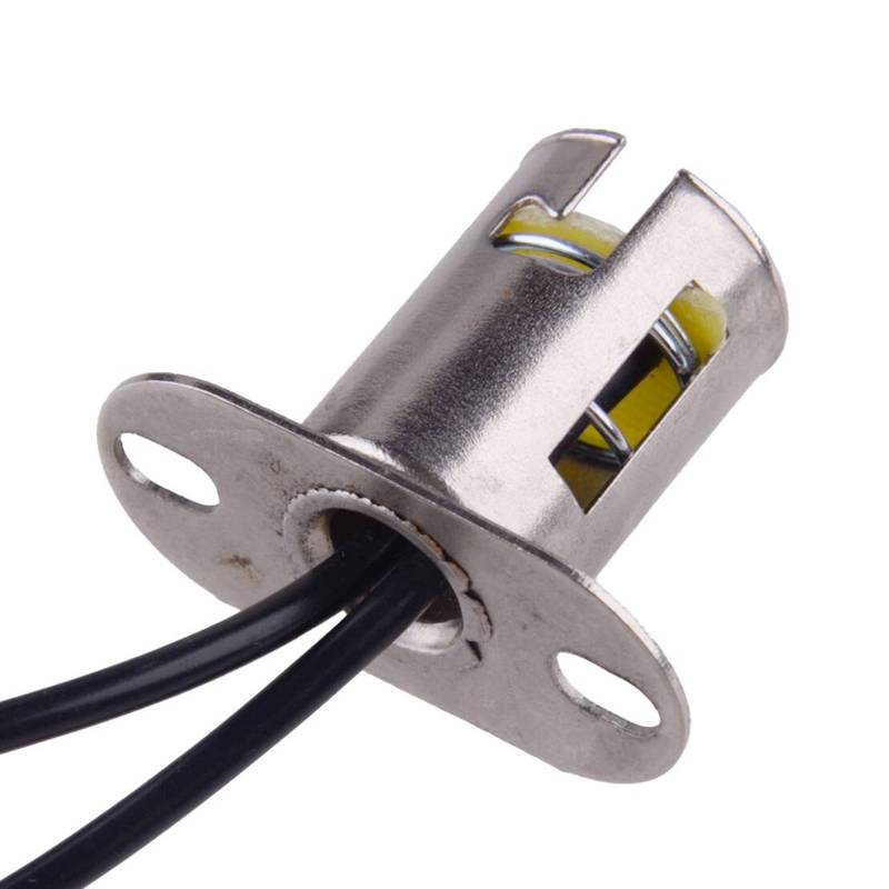 2Pcs BA15D LED Light Lamp Bulb Connector Sockets Holders Adapters Wire Harness With Short Holder For Car Truck SUVs