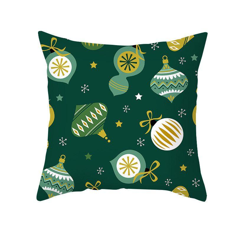 Luxuriously Soft 18 Inch Merry Christmas Cushion Cover With Santa Claus And Holiday Colors