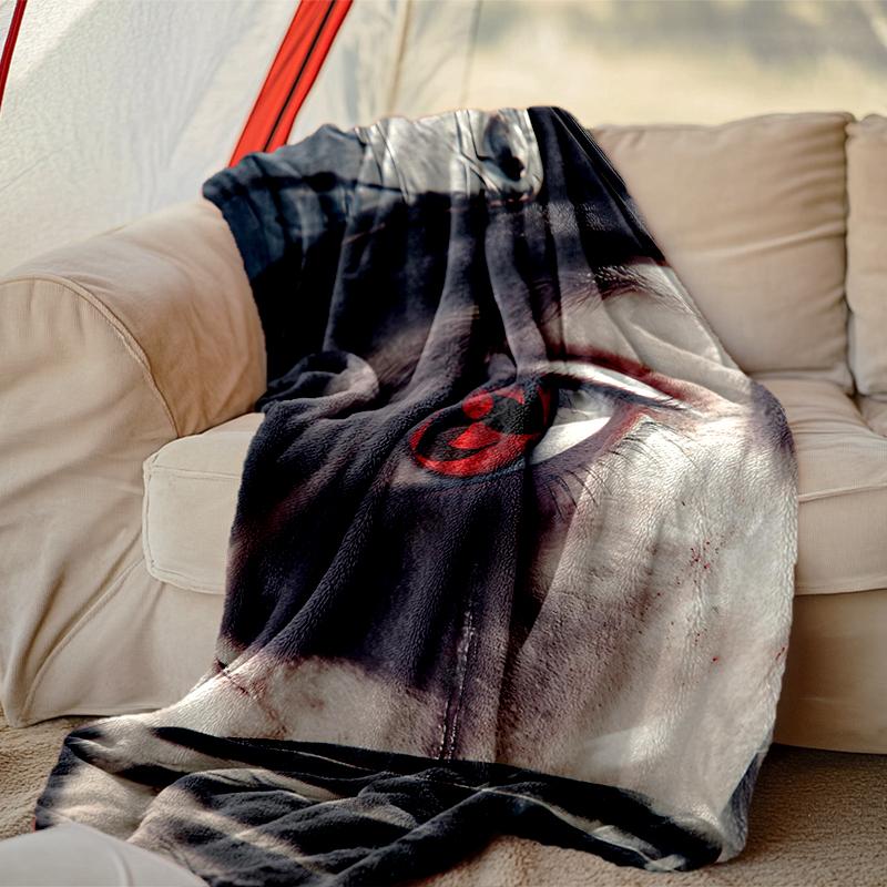 1pc Comfortable Home Print Throw Blanket, Naruto Blanket For Bed and Sofa Use, Special Present For Family