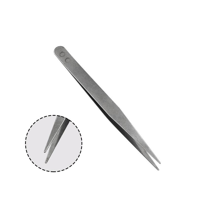 Stainless Steel Precision Tweezers Set - Elbow & Straight for DIY and Repairs