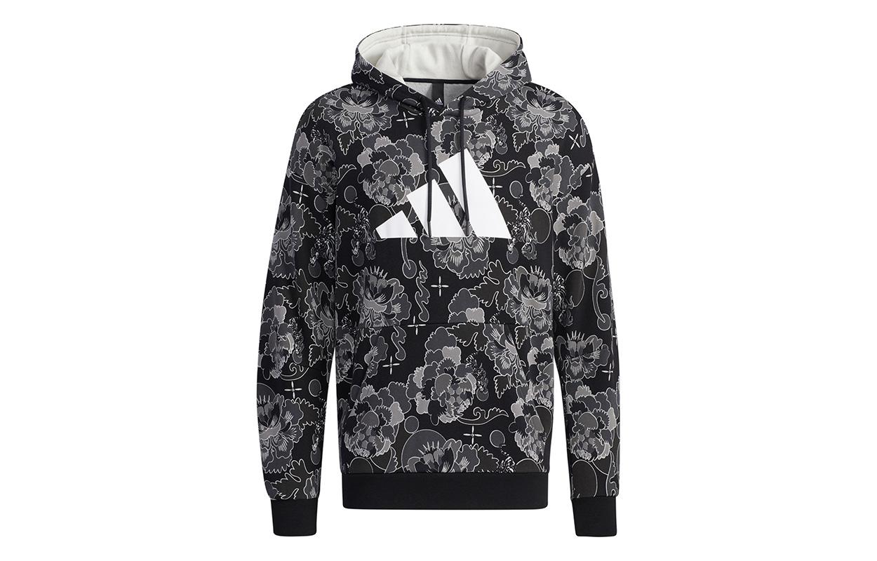 

Adidas Sweatshirts Men s Carbon Black Hooded Moderate Regular GT6483 L