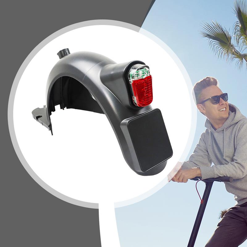 E Scooter Mudguard Scooter Replacement Parts High Brightness Ipx4 Waterproof Taillight License Plate Bracket For Electric Bikes