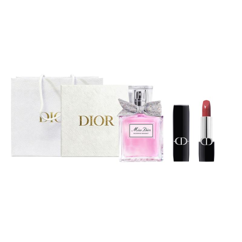 Dior Miss Dior Blooming Bouquet Eau De Toilette+Lipstick Sample Set Box