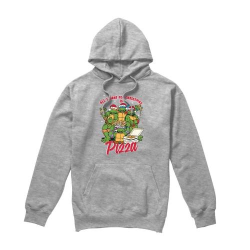 Teenage Mutant Ninja Turtles Mens Pizza Christmas Hoodie