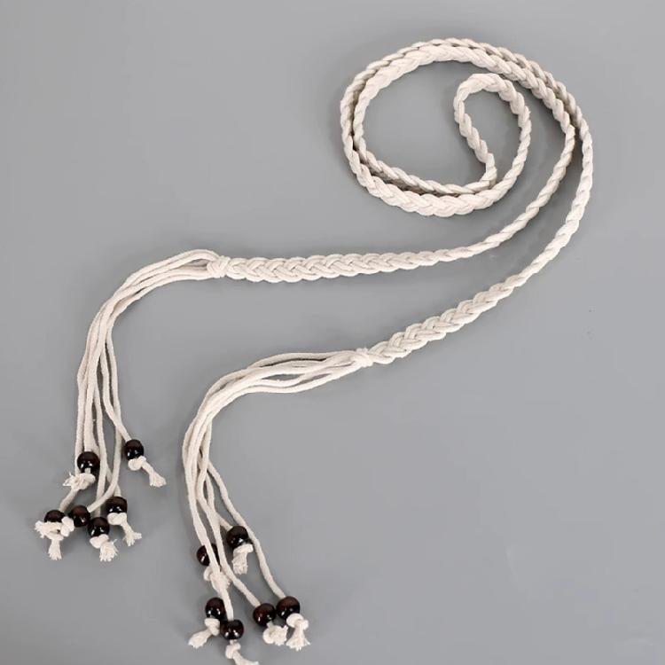 Breathable Cotton Waistband Handwoven Adjustable Waist Rope Belt Bohemian Waist Cord For Women Teens Girl Various Styles