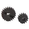 RC Car Reduction Gear Black Steel Smooth Running 0.8M 14T 21T Reduction Gear for Axial Capra for