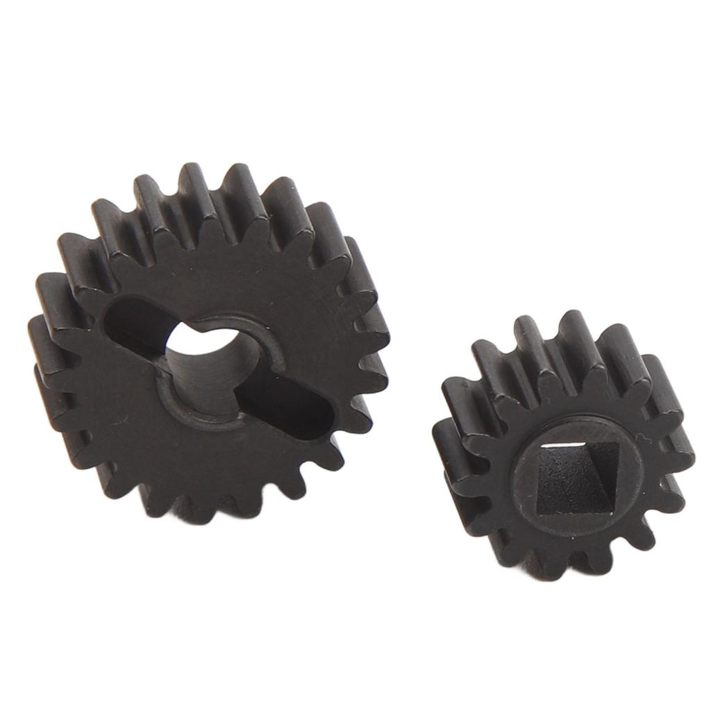 RC Car Reduction Gear Black Steel Smooth Running 0.8M 14T 21T Reduction Gear for Axial Capra for