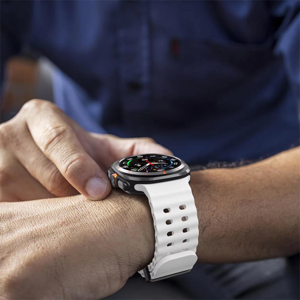 Cinturino Originale per Samsung Galaxy Watch Ultra 47mm accessori Braccialetto Sportivo in Silicone Marino Correa Galaxy Watch 7 Ultra Band