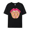 Dog Breed Tongue Golden Retriever Tshirt Black Graphic Fitness T Shirt Cotton T Shirt for Unisex Fashionable Grpahic Tee