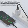 Toocki 7A USB Type C Cable For Huawei Honor 100W/66W Fast Charging Charger USB C Data Cord Cable For Poco Oneplus Samsung