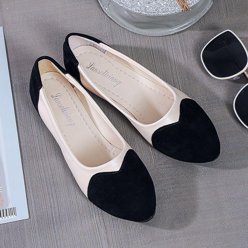 Damen Ballerinas Sommer Spleißfarbe Slipper für Damen 2025 Trend Lässig Bequem Modisch Frühling Jung Schuh Aktion