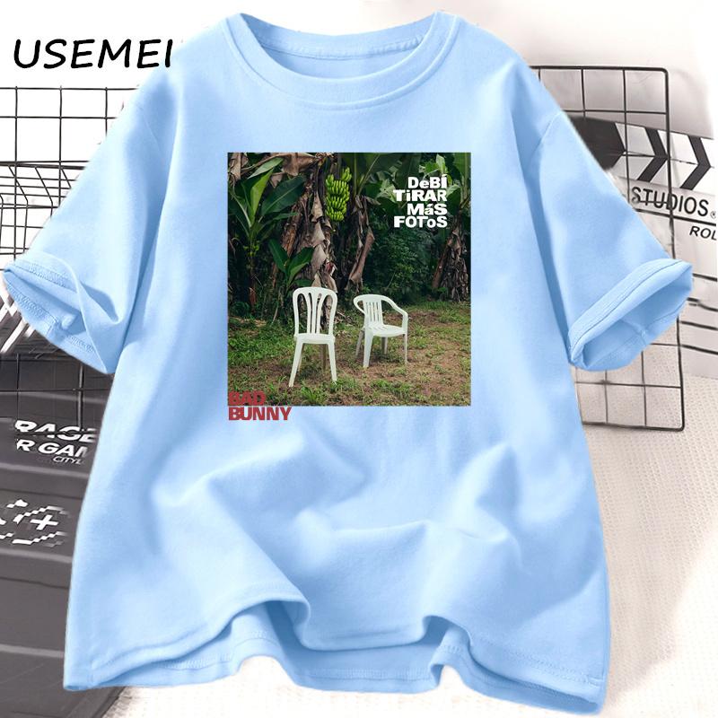 

Bad Bunny Debi Tirar Mas Fotos Album T-shirt Cotton Short Sleeve O Neck Tshirt Unisex Streetwear Bad Bunny Merch Tees Clothes 4XL